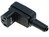 IEC Cord Connector C13 (Male) Black Rewirable Angled 3x1mm2 (3x1