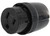 3-Pin Connector Socket Coupling (Female) 15A USA-Version Black
