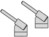 Thermal Tweezer Tips (Pair) 12.5mm Weller WT-4 WTA-4 0054414399