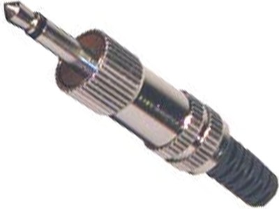 KLS22 Plug Jack 3,5 mm mâle mono avec passe-fils façons 2 droite Lumberg 